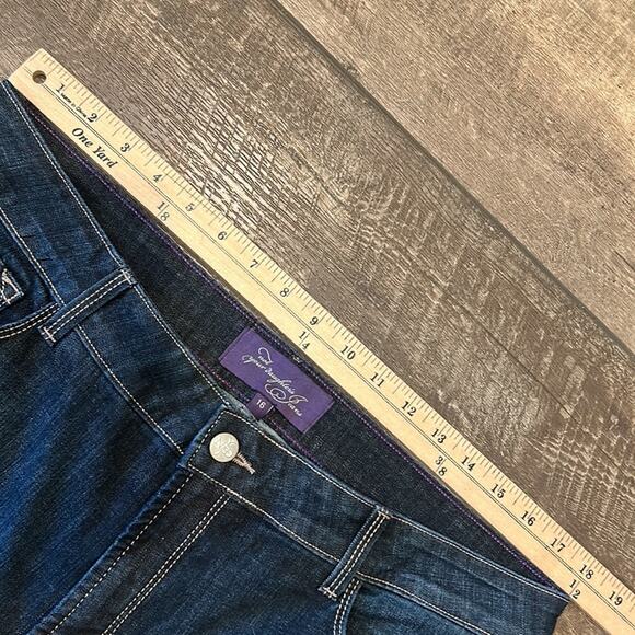 NYDJ Straight Jeans Lift x Tuck Technology Dark Denim Size 16 - Picture 5 of 7